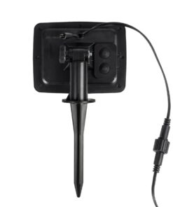 GLOBOSTAR® TWILIGHT 79667 Μοντέρνο Φωτιστικό Κήπου Γιρλάντα 7.7m με 15 Λάμπες & IR Ασύρματο Χειριστήριο LED 9W 810lm 360° DC 3.7V με Ενσωματωμένο Φωτοβολταϊκό Panel 5.5V 1.5W & Επαναφορτιζόμενη Μπαταρία Li-ion 3.6V 1×18650 2200mAh Αδιάβροχο IP65 Θερμό Λευκό 2700Κ Dimmable – Sanan SMD Chip – Μαύρο & Διάφανο – Μ770 x Π4 x Υ7cm – 2 Χρόνια Εγγύηση