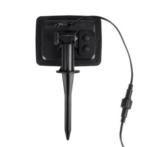 GLOBOSTAR® TWILIGHT 79667 Μοντέρνο Φωτιστικό Κήπου Γιρλάντα 7.7m με 15 Λάμπες & IR Ασύρματο Χειριστήριο LED 9W 810lm 360° DC 3.7V με Ενσωματωμένο Φωτοβολταϊκό Panel 5.5V 1.5W & Επαναφορτιζόμενη Μπαταρία Li-ion 3.6V 1×18650 2200mAh Αδιάβροχο IP65 Θερμό Λευκό 2700Κ Dimmable – Sanan SMD Chip – Μαύρο & Διάφανο – Μ770 x Π4 x Υ7cm – 2 Χρόνια Εγγύηση