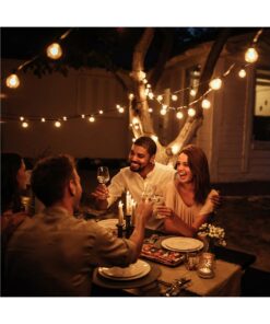 GLOBOSTAR® TWILIGHT 79668 Μοντέρνο Φωτιστικό Κήπου Γιρλάντα 10.5m με 30 Λάμπες & IR Ασύρματο Χειριστήριο LED 18W 1620lm 360° DC 3.7V με Ενσωματωμένο Φωτοβολταϊκό Panel 5.5V 3W & Επαναφορτιζόμενη Μπαταρία Li-ion 3.6V 2×18650 4400mAh Αδιάβροχο IP65 Θερμό Λευκό 2700Κ Dimmable – Sanan SMD Chip – Μαύρο & Διάφανο – Μ1050 x Π4 x Υ7cm – 2 Χρόνια Εγγύηση