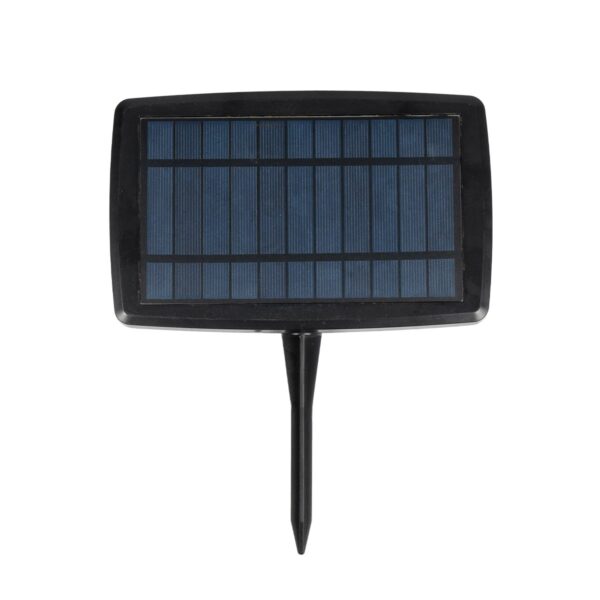 GLOBOSTAR® TWILIGHT 79668 Μοντέρνο Φωτιστικό Κήπου Γιρλάντα 10.5m με 30 Λάμπες & IR Ασύρματο Χειριστήριο LED 18W 1620lm 360° DC 3.7V με Ενσωματωμένο Φωτοβολταϊκό Panel 5.5V 3W & Επαναφορτιζόμενη Μπαταρία Li-ion 3.6V 2×18650 4400mAh Αδιάβροχο IP65 Θερμό Λευκό 2700Κ Dimmable – Sanan SMD Chip – Μαύρο & Διάφανο – Μ1050 x Π4 x Υ7cm – 2 Χρόνια Εγγύηση