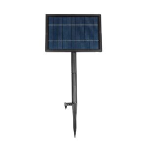 GLOBOSTAR® TWILIGHT 79669 Μοντέρνο Φωτιστικό Κήπου Γιρλάντα 14.5m με 50 Λάμπες LED 30W 2700lm 360° DC 3.6V με Ενσωματωμένο Φωτοβολταϊκό Panel 5.5V 5W & Επαναφορτιζόμενη Μπαταρία Li-ion 3.7V 3×18650 6600mAh Αδιάβροχο IP65 Θερμό Λευκό 2700Κ Dimmable – Sanan SMD Chip – Μαύρο & Διάφανο – Μ1450 x Π4 x Υ7cm – 2 Χρόνια Εγγύηση