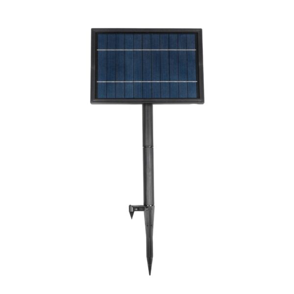 GLOBOSTAR® TWILIGHT 79669 Μοντέρνο Φωτιστικό Κήπου Γιρλάντα 14.5m με 50 Λάμπες LED 30W 2700lm 360° DC 3.6V με Ενσωματωμένο Φωτοβολταϊκό Panel 5.5V 5W & Επαναφορτιζόμενη Μπαταρία Li-ion 3.7V 3×18650 6600mAh Αδιάβροχο IP65 Θερμό Λευκό 2700Κ Dimmable – Sanan SMD Chip – Μαύρο & Διάφανο – Μ1450 x Π4 x Υ7cm – 2 Χρόνια Εγγύηση