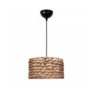 GLOBOSTAR® POMEGRANDE 204-0160 Boho Κρεμαστό Φωτιστικό Οροφής με Ντουί 1 x E27 AC 220-240V IP20 – Καφέ – Μ29 x Π29 x Υ16cm