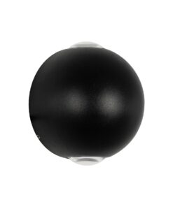 GLOBOSTAR® VEGA 60672 Μοντέρνο Φωτιστικό Τοίχου – Απλίκα LED 6W 750lm 30° AC 220-240V Αδιάβροχο IP65 Θερμό Λευκό 2700K – Bridgelux COB Chip & TÜV SÜD Driver – Μαύρο Ματ – Μ10 x Π7.5 x Υ10cm – 5 Χρόνια Εγγύηση