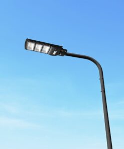 Ηλιακό Φωτιστικό Δρόμου Μαύρο LED 12W 1200lm Ψυχρό Λευκό 6000K IP65 V-TAC – 95534