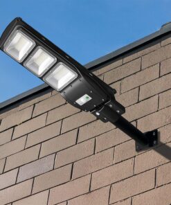 Ηλιακό Φωτιστικό Δρόμου Μαύρο LED 12W 1200lm Ψυχρό Λευκό 6000K IP65 V-TAC – 95534