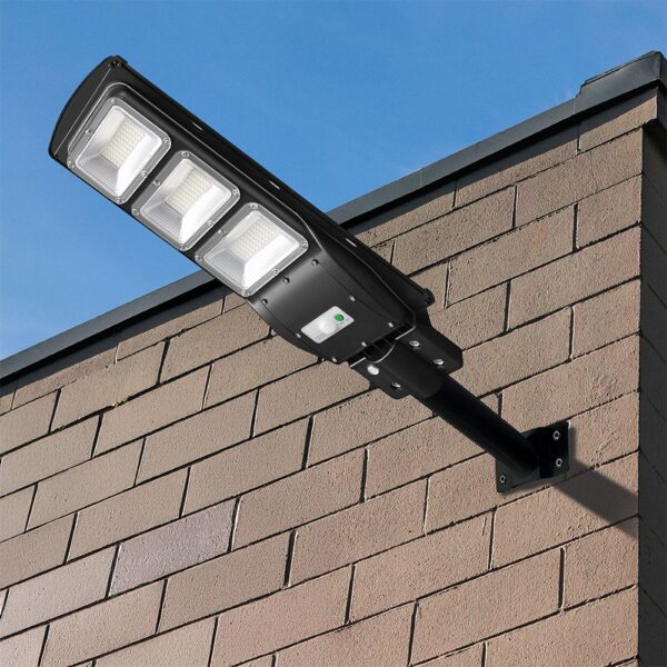 Ηλιακό Φωτιστικό Δρόμου Μαύρο LED 12W 1200lm Ψυχρό Λευκό 6000K IP65 V-TAC – 95534