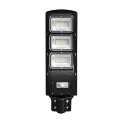 Ηλιακό Φωτιστικό Δρόμου Μαύρο LED 12W 1200lm Ψυχρό Λευκό 6000K IP65 V-TAC – 95534