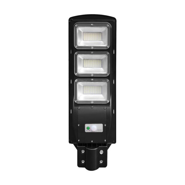 Ηλιακό Φωτιστικό Δρόμου Μαύρο LED 12W 1200lm Ψυχρό Λευκό 6000K IP65 V-TAC – 95534