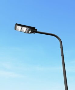 Ηλιακό Φωτιστικό Δρόμου Μαύρο LED 8W 1000lm Ψυχρό 6000K IP65 V-TAC με Τηλεχειριστήριο Dimmable – 98417