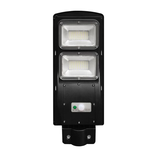 Ηλιακό Φωτιστικό Δρόμου Μαύρο LED 8W 1000lm Ψυχρό 6000K IP65 V-TAC με Τηλεχειριστήριο Dimmable – 98417