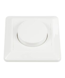 GloboStar® 999-0006 Ροοστάτης Dimmer Τοίχου LED AC100-240V 400W IP20 Μ8.4 x Π8.4 x Υ4.5cm