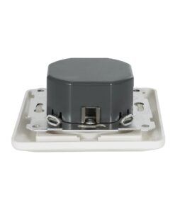 GloboStar® 999-0006 Ροοστάτης Dimmer Τοίχου LED AC100-240V 400W IP20 Μ8.4 x Π8.4 x Υ4.5cm