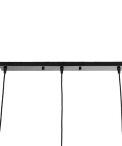 GLOBOSTAR® ELISE 999-0034 Μοντέρνο Κρεμαστό Φωτιστικό Οροφής με Ντουί 3 x E27 AC 220-240V IP20 – Καφέ & Μαύρο – Μ74 x Π9 x Υ40cm