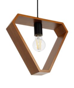 GLOBOSTAR® ELISE 999-0034 Μοντέρνο Κρεμαστό Φωτιστικό Οροφής με Ντουί 3 x E27 AC 220-240V IP20 – Καφέ & Μαύρο – Μ74 x Π9 x Υ40cm