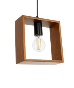 GLOBOSTAR® ELISE 999-0034 Μοντέρνο Κρεμαστό Φωτιστικό Οροφής με Ντουί 3 x E27 AC 220-240V IP20 – Καφέ & Μαύρο – Μ74 x Π9 x Υ40cm