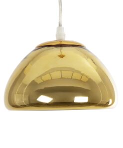 GLOBOSTAR® CRISTIN 999-0037 Μοντέρνο Κρεμαστό Φωτιστικό Οροφής με Ντουί 1 x G4 AC 220-240V IP20 – Χρυσό – Μ18 x Π18 x Υ13cm