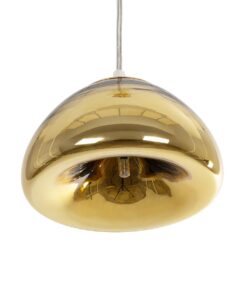 GLOBOSTAR® CRISTIN 999-0037 Μοντέρνο Κρεμαστό Φωτιστικό Οροφής με Ντουί 1 x G4 AC 220-240V IP20 – Χρυσό – Μ18 x Π18 x Υ13cm