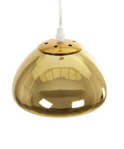 GLOBOSTAR® CRISTIN 999-0037 Μοντέρνο Κρεμαστό Φωτιστικό Οροφής με Ντουί 1 x G4 AC 220-240V IP20 – Χρυσό – Μ18 x Π18 x Υ13cm