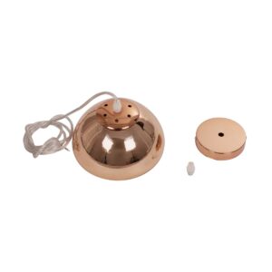 GLOBOSTAR® CRISTIN 999-0038 Μοντέρνο Κρεμαστό Φωτιστικό Οροφής με Ντουί 1 x G4 AC 220-240V IP20 – Χάλκινο – Μ18 x Π18 x Υ13cm