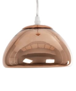 GLOBOSTAR® CRISTIN 999-0038 Μοντέρνο Κρεμαστό Φωτιστικό Οροφής με Ντουί 1 x G4 AC 220-240V IP20 – Χάλκινο – Μ18 x Π18 x Υ13cm