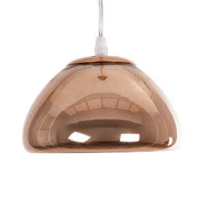 GLOBOSTAR® CRISTIN 999-0038 Μοντέρνο Κρεμαστό Φωτιστικό Οροφής με Ντουί 1 x G4 AC 220-240V IP20 – Χάλκινο – Μ18 x Π18 x Υ13cm