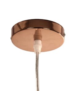 GLOBOSTAR® CRISTIN 999-0038 Μοντέρνο Κρεμαστό Φωτιστικό Οροφής με Ντουί 1 x G4 AC 220-240V IP20 – Χάλκινο – Μ18 x Π18 x Υ13cm