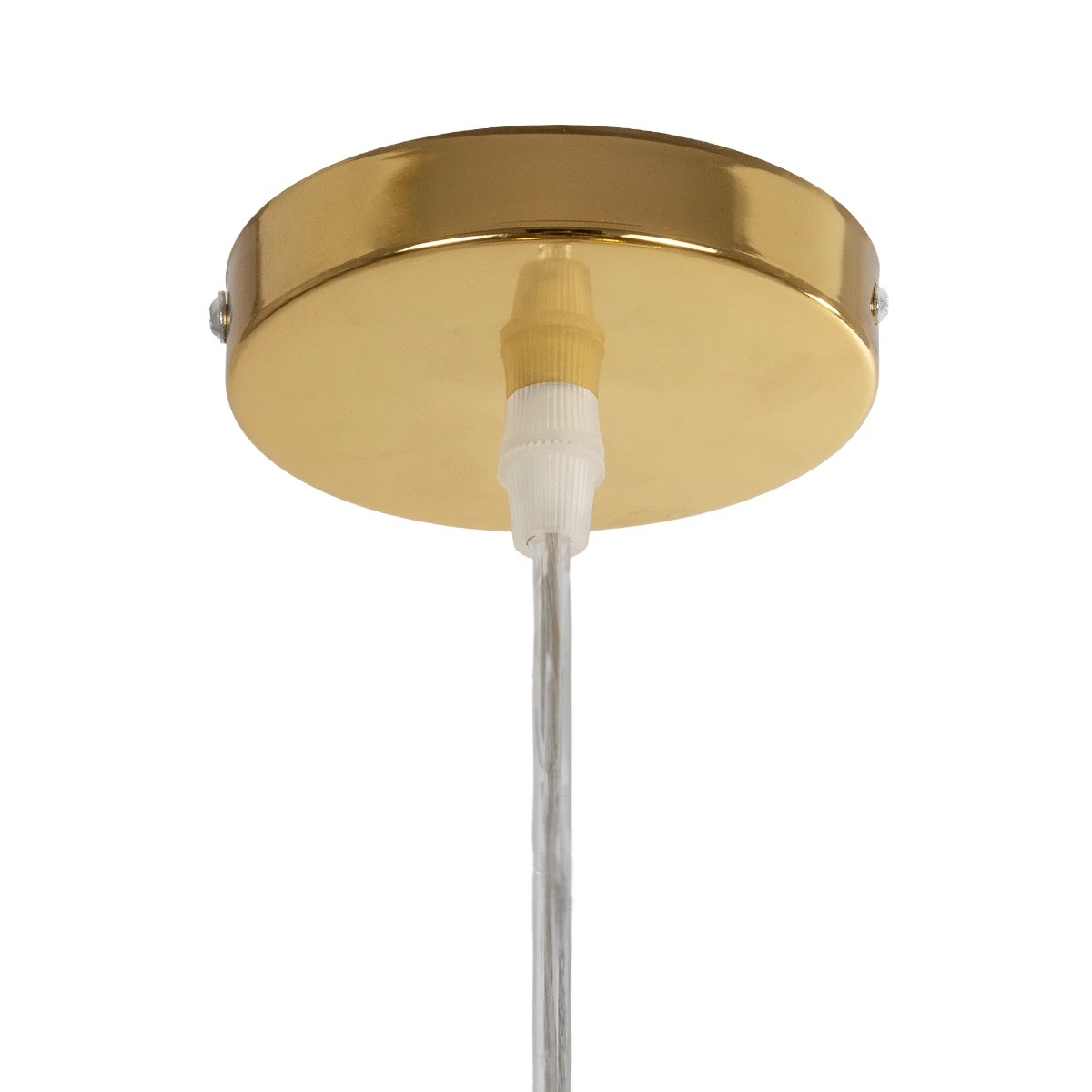 GLOBOSTAR® CRISTIN 999-0039 Μοντέρνο Κρεμαστό Φωτιστικό Οροφής με Ντουί 1 x E27 AC 220-240V IP20 – Χρυσό – Μ18 x Π18 x Υ13cm