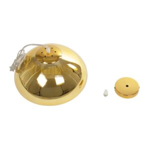 GLOBOSTAR® CRISTIN 999-0039 Μοντέρνο Κρεμαστό Φωτιστικό Οροφής με Ντουί 1 x E27 AC 220-240V IP20 – Χρυσό – Μ18 x Π18 x Υ13cm