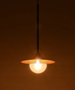 GLOBOSTAR® JOLIET 999-0042 Μοντέρνο Κρεμαστό Φωτιστικό Οροφής με Ντουί 1 x G9 AC 220-240V IP20 – Μαύρο & Χρυσό – Μ20 x Π20 x Y43cm