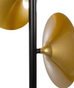 GLOBOSTAR® JOLIET 999-0046 Μοντέρνο Κρεμαστό Φωτιστικό Οροφής με Ντουί 3 x G9 AC 220-240V IP20 – Μαύρο & Χρυσό – Μ27 x Π27 x Y62cm