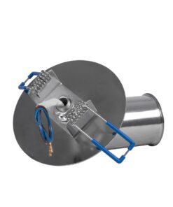 GloboStar® SARA 999-0059 Χωνευτό Φωτιστικό Οροφής Σποτ Μονόφωτο 1 x E27 IP20 Ασημί Μέταλλο – Μ8,5 x Π8,5 x Υ11cm