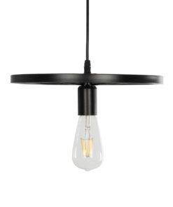 GLOBOSTAR® CASTOR 999-0228 Vintage Κρεμαστό Φωτιστικό Οροφής με Ντουί 1 x E27 AC 220-240V IP20 – Μαύρο – Μ30 x Π30 x Υ11cm