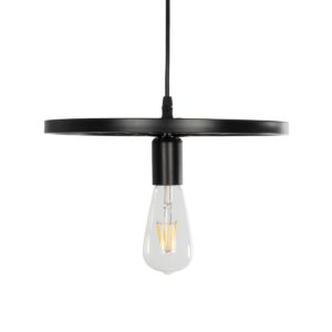 GLOBOSTAR® CASTOR 999-0228 Vintage Κρεμαστό Φωτιστικό Οροφής με Ντουί 1 x E27 AC 220-240V IP20 – Μαύρο – Μ30 x Π30 x Υ11cm
