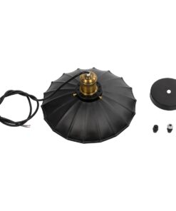 GLOBOSTAR® MARGI 999-0229 Vintage Κρεμαστό Φωτιστικό Οροφής με Ντουί 1 x E27 AC 220-240V IP20 – Μαύρο & Χρυσό – Μ26 x Π26 x Υ14cm