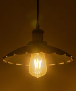 GLOBOSTAR® MARGI 999-0229 Vintage Κρεμαστό Φωτιστικό Οροφής με Ντουί 1 x E27 AC 220-240V IP20 – Μαύρο & Χρυσό – Μ26 x Π26 x Υ14cm