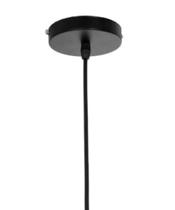 GLOBOSTAR® MARGI 999-0229 Vintage Κρεμαστό Φωτιστικό Οροφής με Ντουί 1 x E27 AC 220-240V IP20 – Μαύρο & Χρυσό – Μ26 x Π26 x Υ14cm