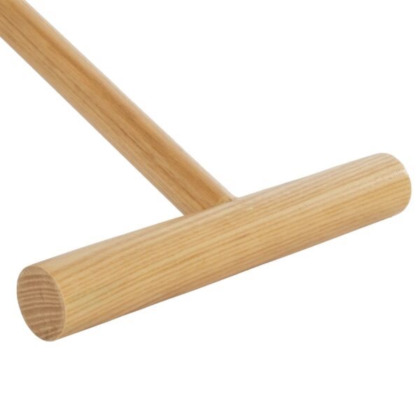 GloboStar® ELMA 999-0239 Μοντέρνο Επιτραπέζιο Φωτιστικό Πορτατίφ Μονόφωτο 1 x E27 IP20 Μπεζ Ξύλο με Μαύρο Μέταλλο – Μ35 x Π20 x Υ43cm