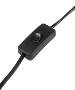 GloboStar® ELMA 999-0239 Μοντέρνο Επιτραπέζιο Φωτιστικό Πορτατίφ Μονόφωτο 1 x E27 IP20 Μπεζ Ξύλο με Μαύρο Μέταλλο – Μ35 x Π20 x Υ43cm