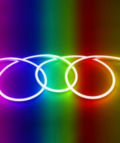 GloboStar® 999-0245 OVALE 120° Degree Neon Flex Epistar LED SMD 5050 1m 18W/m 60LED/m 1260lm/m 120° DC 230V Αδιάβροχη IP68 RGB Dimmable Μ100 x Π2.6 x Υ1.7cm