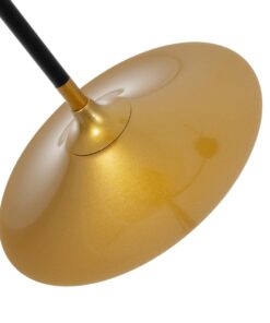 GloboStar® JOLIET 999-0044 Μοντέρνο Φωτιστικό Οροφής Πλέγμα Πολύφωτο 4 x G9 IP20 Μαύρο & Χρυσό Μέταλλο – Μ93 x Π20 x Υ106cm