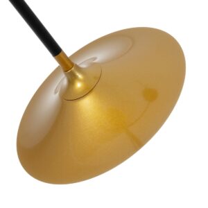 GloboStar® JOLIET 999-0044 Μοντέρνο Φωτιστικό Οροφής Πλέγμα Πολύφωτο 4 x G9 IP20 Μαύρο & Χρυσό Μέταλλο – Μ93 x Π20 x Υ106cm