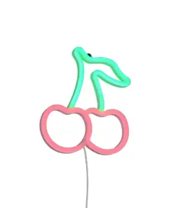 Φωτιστικό Τοίχου Επιγραφή “CERISE” Σχέδιο Κεράσια Neon LED Reality – R23701100