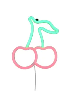 Φωτιστικό Τοίχου Επιγραφή “CERISE” Σχέδιο Κεράσια Neon LED Reality – R23701100