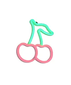 Φωτιστικό Τοίχου Επιγραφή “CERISE” Σχέδιο Κεράσια Neon LED Reality – R23701100