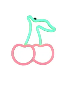 Φωτιστικό Τοίχου Επιγραφή “CERISE” Σχέδιο Κεράσια Neon LED Reality – R23701100