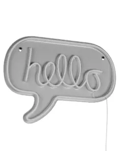 Φωτιστικό Τοίχου Επιγραφή “Hello” Σχέδιο Neon LED Reality – R23711100