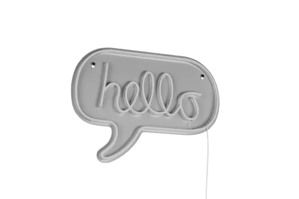 Φωτιστικό Τοίχου Επιγραφή “Hello” Σχέδιο Neon LED Reality – R23711100