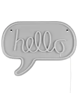 Φωτιστικό Τοίχου Επιγραφή “Hello” Σχέδιο Neon LED Reality – R23711100