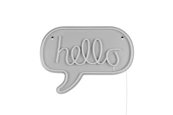 Φωτιστικό Τοίχου Επιγραφή “Hello” Σχέδιο Neon LED Reality – R23711100
